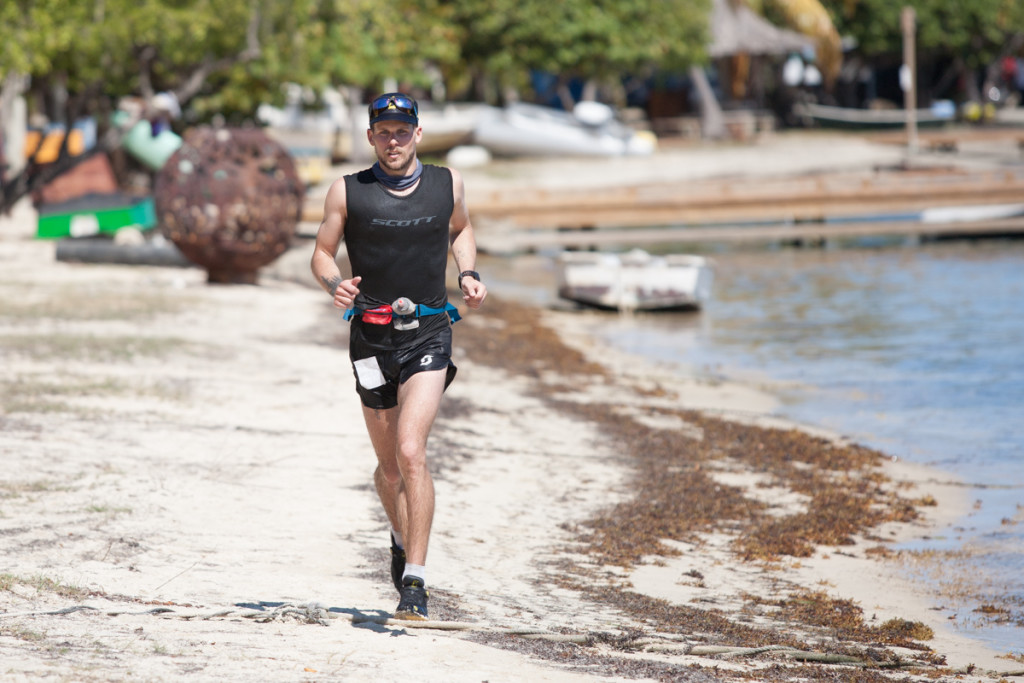 Eric Senseman approaching the finish at Trellis Bay in the 2016 Torture